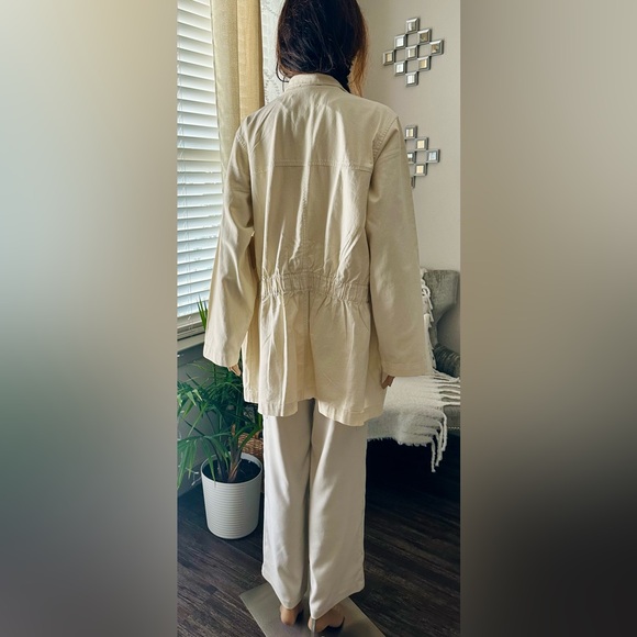 Michael Kors Khaki Bone Utility Jacket 1X - Picture 3 of 5